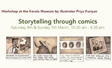 Workshop at Kerala Museum by Illustrator Priya Kuriyan