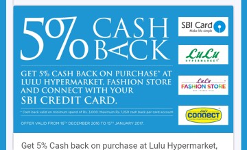 Get 5% Cash back on Shopping