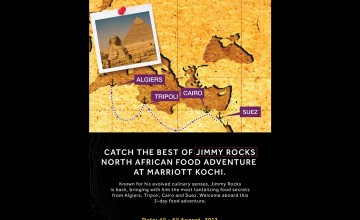Catch the best of Jimmy Rocks - North African Food Adventure at Marriott Kochi