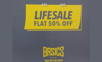 LIFESALE- Flat 50% OFF at Basics