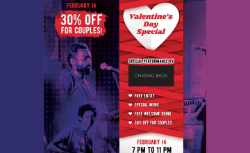 30% Off for Couples on Valentine's Day