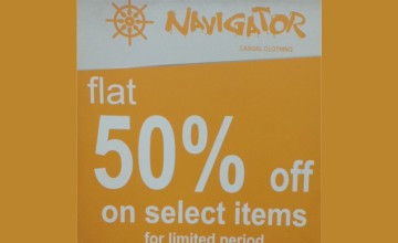 Flat 50% OFF at Navigator Casual Clothing
