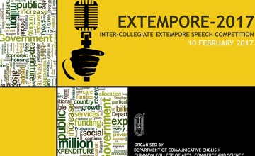 Extempore 2017 - Intercollege Speech Competition
