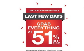 Over 51% off on over 200 brands at the Centre Square Happiness Sale 