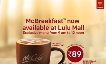 McBreakfast at Lulu Mall for just Rs 89