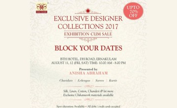 Exclusive Designer's Collections 2017 - Exhibition and Sale upto 70 % Off