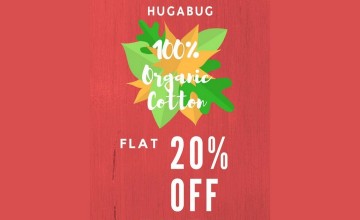 Flat 20% Off at Hugabug
