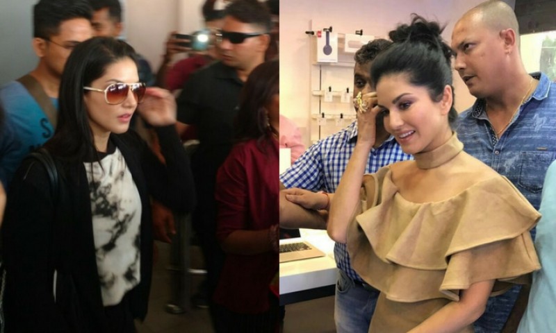 Time stood still at MG Road as Sunny Leone lands in Kochi