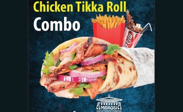 Weekend Specials - Chicken Tikka Roll & Beverages