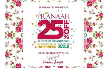 25% off at Pranaah !