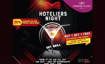Hoteliers Night - Food Offers by Crowne Plaza