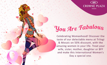 Women's day Special Offer by Crowne Plaza Kochi