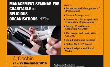Management Seminar for Charitable & Religious Organisations