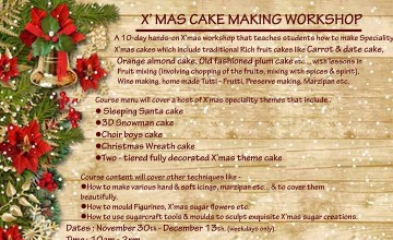 X'Mas Cake Making Workshop