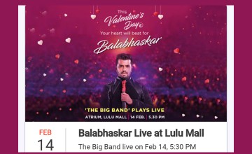 Balabhaskar Live on Valentineâ€™s Day
