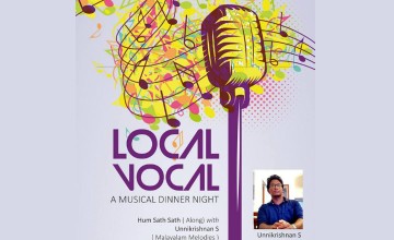 Music With Dinner @ Ledhi.  Ft.Unnikrishnan.S -Local Vocal (Malayalam Melodies)