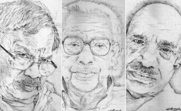 Pencil Portraits Exhibition by artist C V Harindran