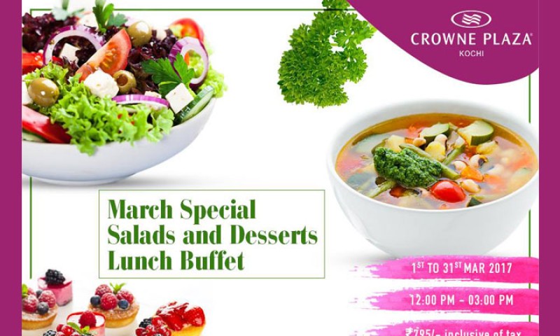 March Special Salads and Desserts Lunch Buffet