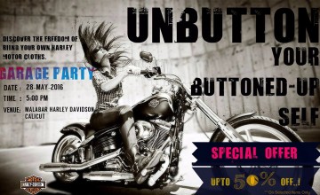 Get Ready for the Harley davidson Garage Party
