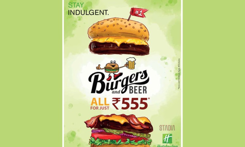 Burgers and Beer all for just Rs 555