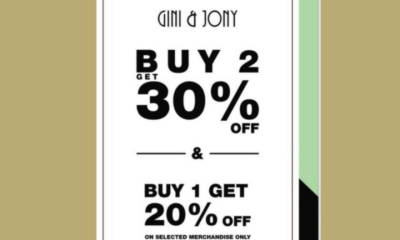 Exciting Offers By Gini & Jony