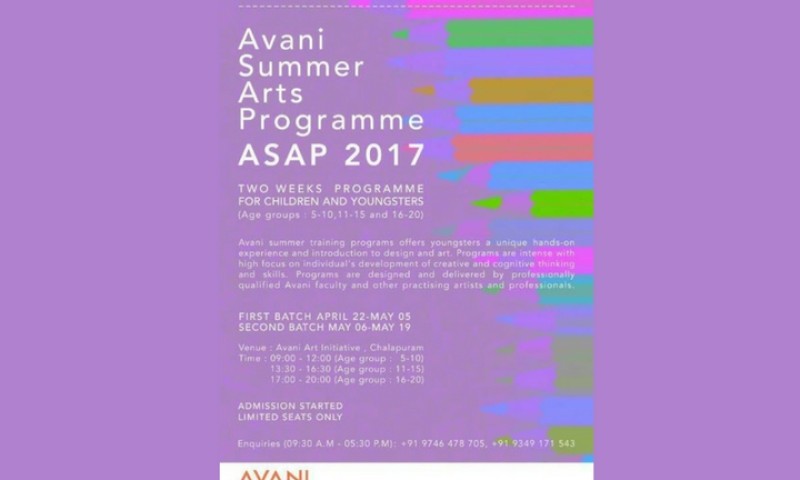 Avani Summer Arts Programme ASAP 2017