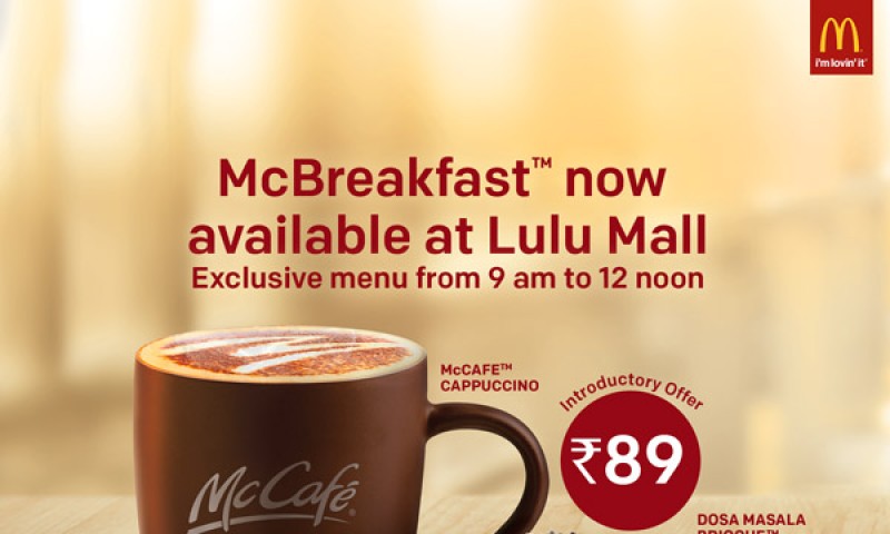 McBreakfast at Lulu Mall for just Rs 89