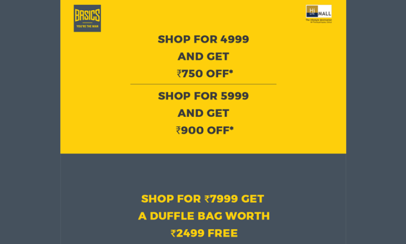 Exciting Offers From Basics