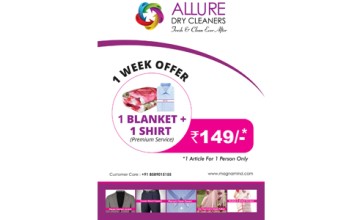 Offer at Allure Dry cleaners -Hilite Mall 