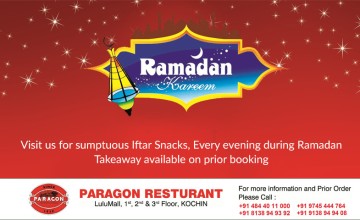 Paragon Restaurant Iftar Packages