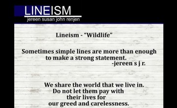 Lineism -Wild life by Jereen Susan John Renjen