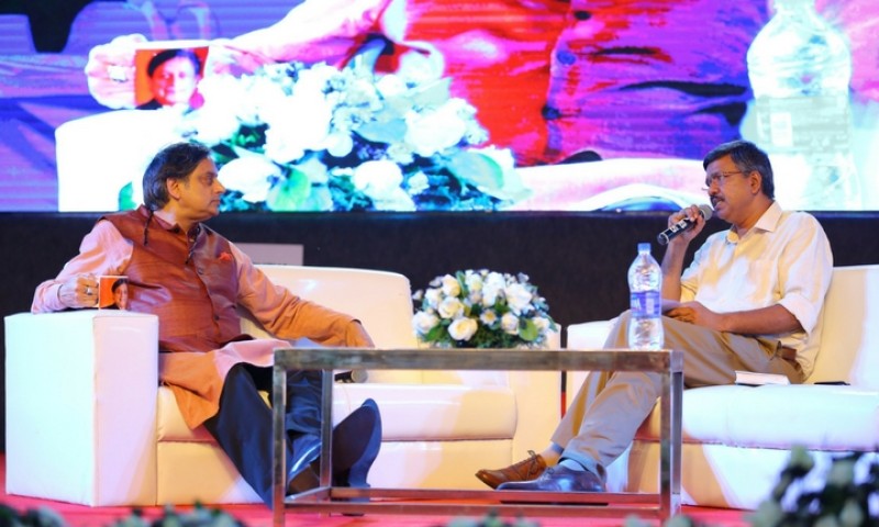 Shashi Tharoor charms the audience at Krithi International Book Fair