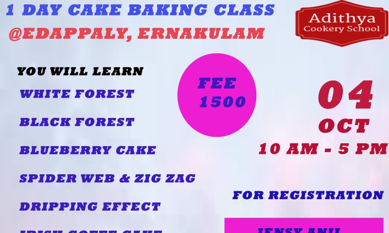 One day Cake Baking Class