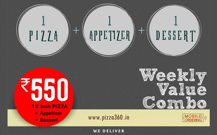 Special Offers at 360 Degrees Pizzeria