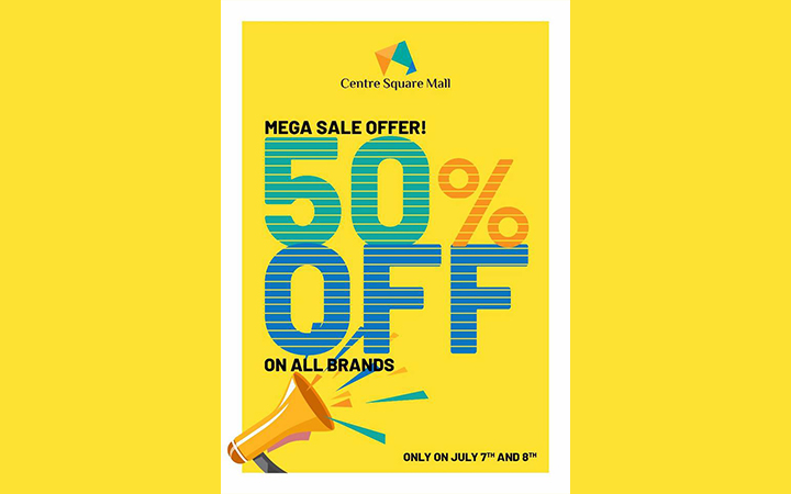 Mega Sale 50% Off