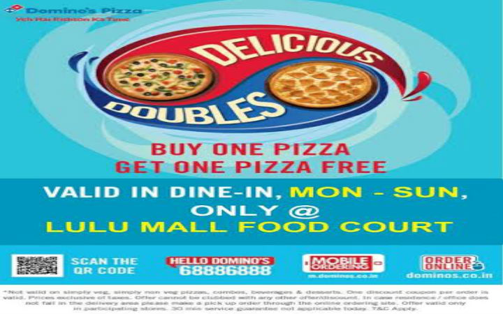 Buy One Pizza Get One Free at Lulu Food Court