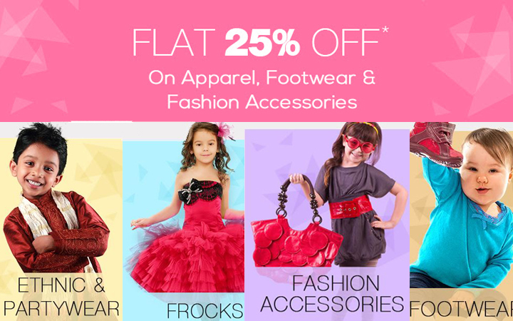Flat 25% OFF on Kid's Products