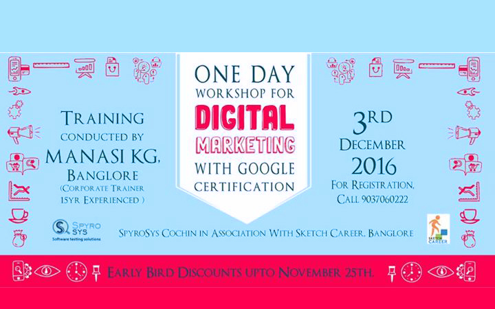 One Day Workshop for Digital Marketing