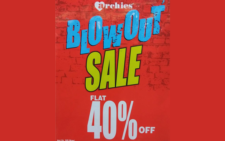 Archies Blowout Sale