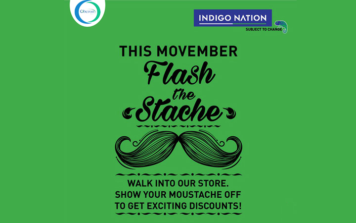 Flash the Stache - Offer from Indigonation