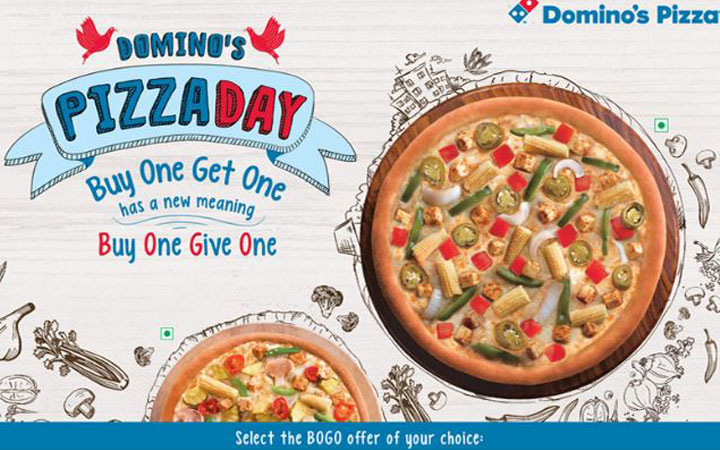 Domino's Pizza -Buy one Get One 