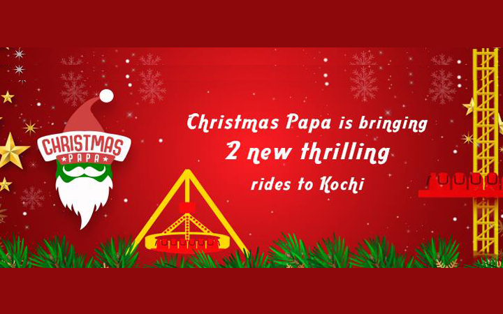 Christmas Papa Brings Thrilling  Rides to Kochi