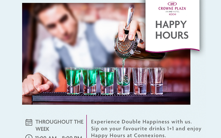 HAPPY HOURS  at Crowne Plaza