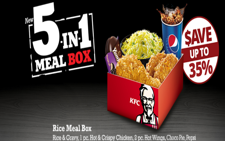 5 in 1 Meal Box at KFC at 35% Off