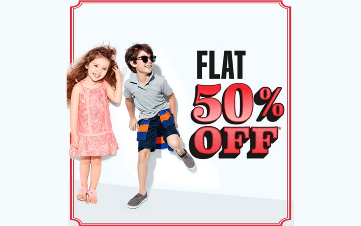 Flat 50% Off at The Childrenâ€™s Place
