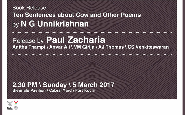 Book Release - Ten Sentences about Cow and other Poems