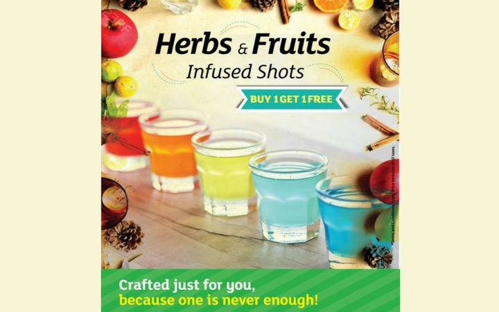 Herbs And Fruits Infused Shots