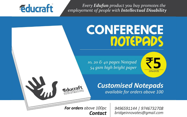 Customised Conference Notepads from Rs. 5 Onwards