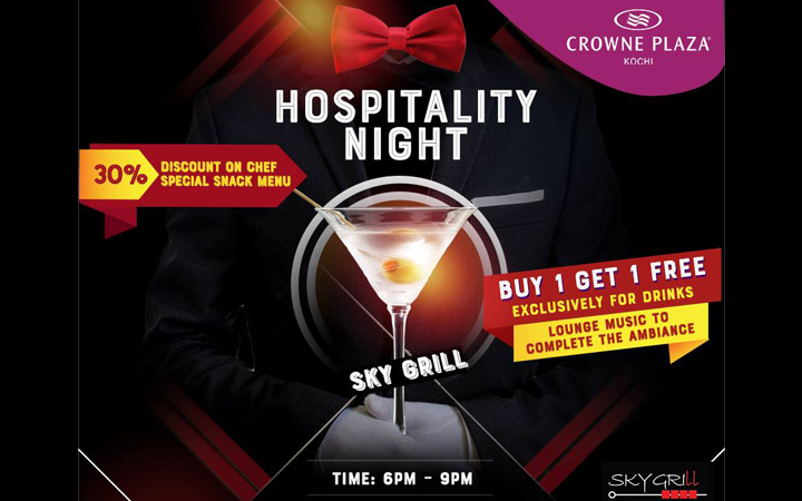 Hospitality Night - Food Offers by Crowne Plaza