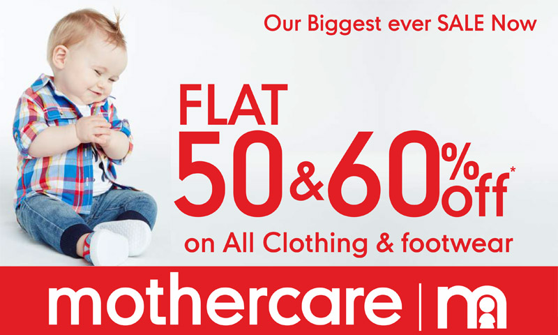 Flat 60% Off at Mothercare